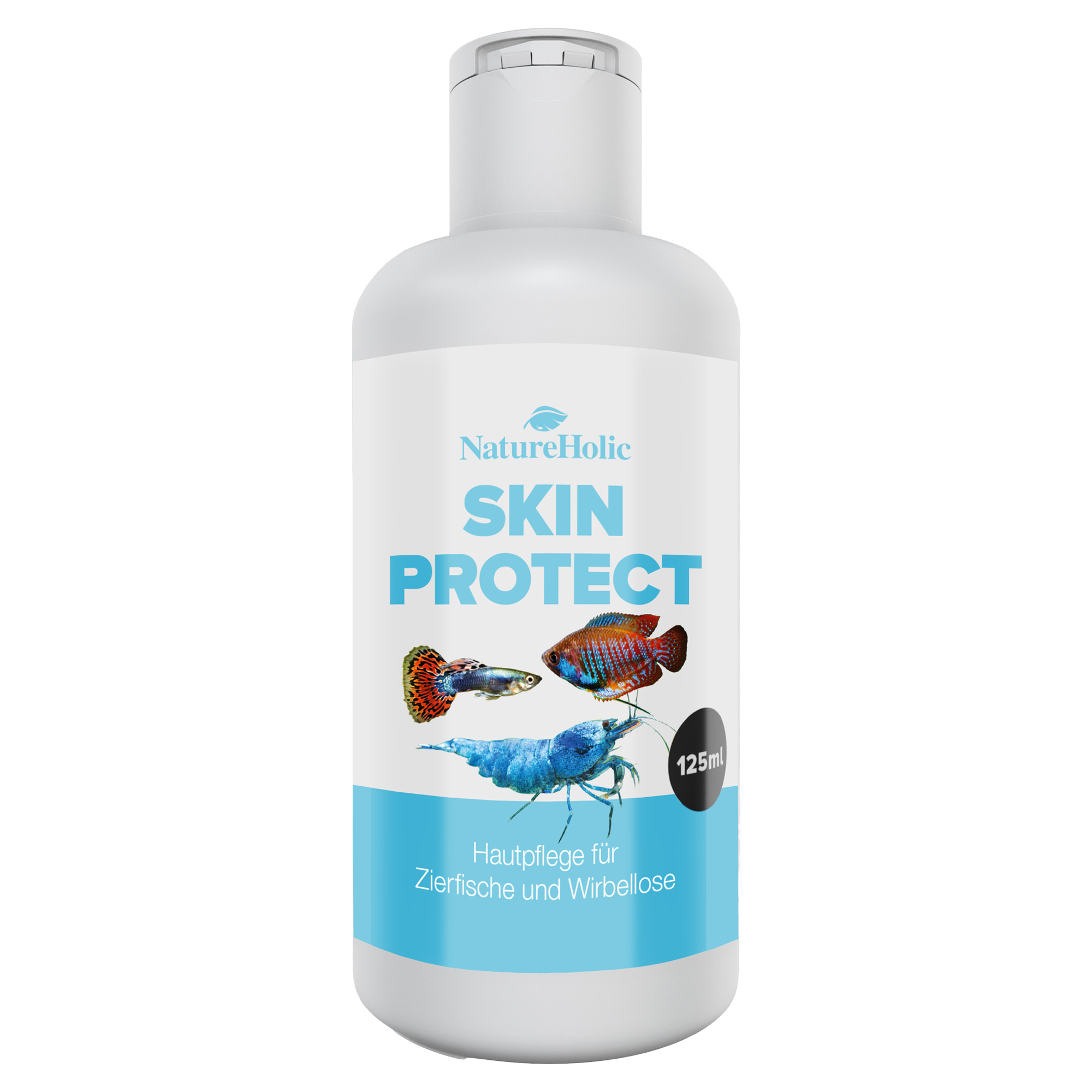 NatureHolic Skin Protect 125ml, Flasche mit Fischen